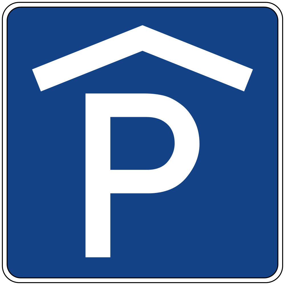 Parkhaus Schild